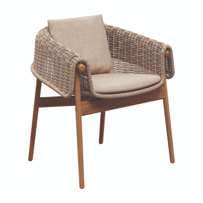 Gloster Wrap Gartenstuhl mit Armlehnen